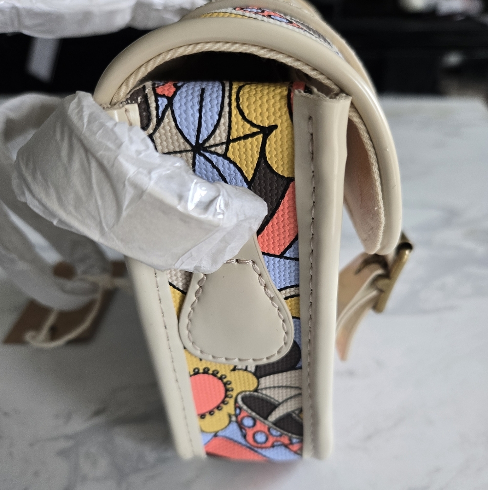 NWT. Dr. Martens Multicolor Retro Pattern Mini Satchel Bag - - Picture 3 of 7